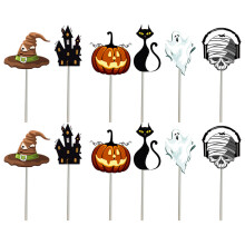 Décorations essentielles pour une fête d'Halloween : motifs multicolores éclatants pour décorer les murs de la classe, impression sur carton de