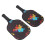 2-teiliges Pickleball-Schläger-Set aus Kohlefaser, 9