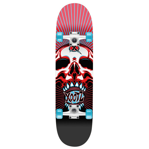 Xootz Xootz Double Kick 31" Skateboard Skull