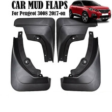 4 bavettes garde-boue moulées avant et arrière pour Peugeot 3008 MK2 GT 2017-2021 XUKEY