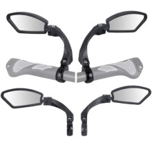 Rétroviseurs de vélo - YOLISTAR - Lot de 2 - Noir - Fibre de nylon - Compatibles avec les guidons de 21 à 26 mm