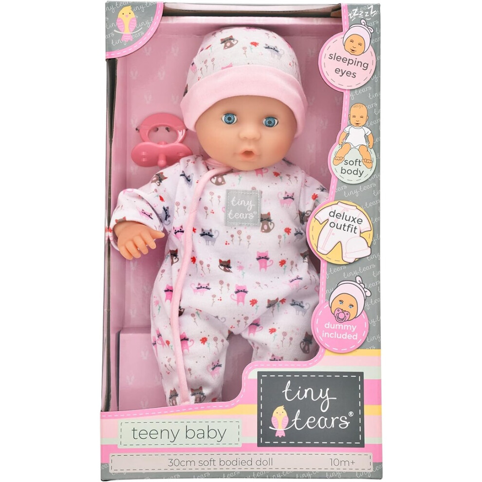 Tiny Tears John Adams | - Teeny Baby - 30Cm Soft Bodied Doll: One Of The Uk's Best Loved Doll Brands! | Nurturing Dolls | Ages 10M+