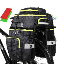 Sacoche arrière FOOTIER 75L, sacoche de cadre 3 en 1, sacoche de selle avec housse