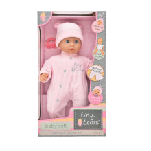 | Tiny Tears - Baby Soft - 38cm soft bodied doll in pink outfit: One of the UK's best loved doll brands! | Nurturing Dolls| Ages 10m+