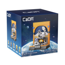 Gioco di costruzione - CADA - Modulo lunare Apollo 11 (CaDA) - Licenza ufficiale NASA - Kit da assemblare - ABS