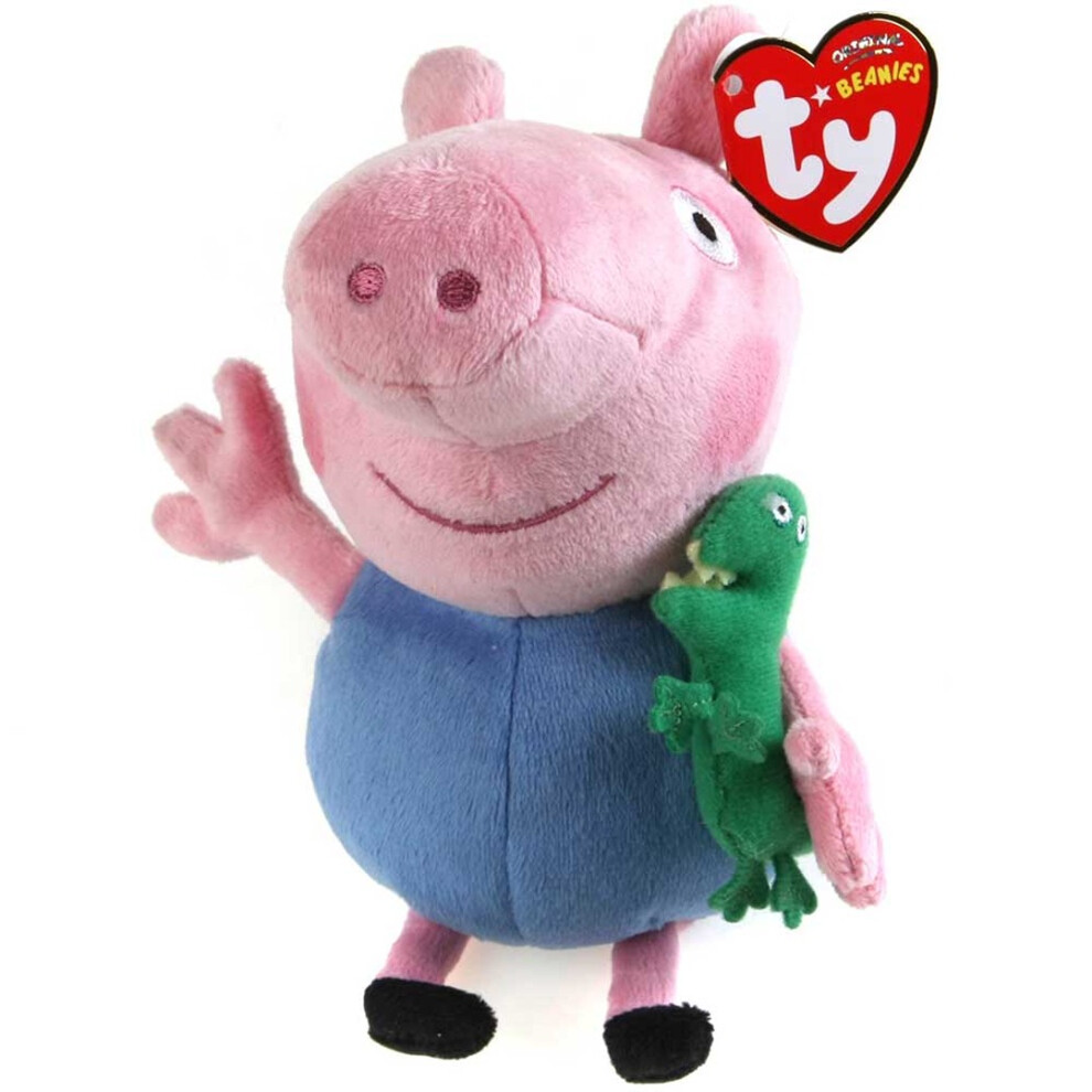 Peppa Pig (George) (Princess) Ty Beanies 6" 16Cm Plush Soft Toy Doll Princess George Danny Dog Gift(Assorted)