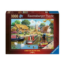 Ravensburger A Busy Day on the Canal Jigsaw Puzzle (1000 Pieces)
