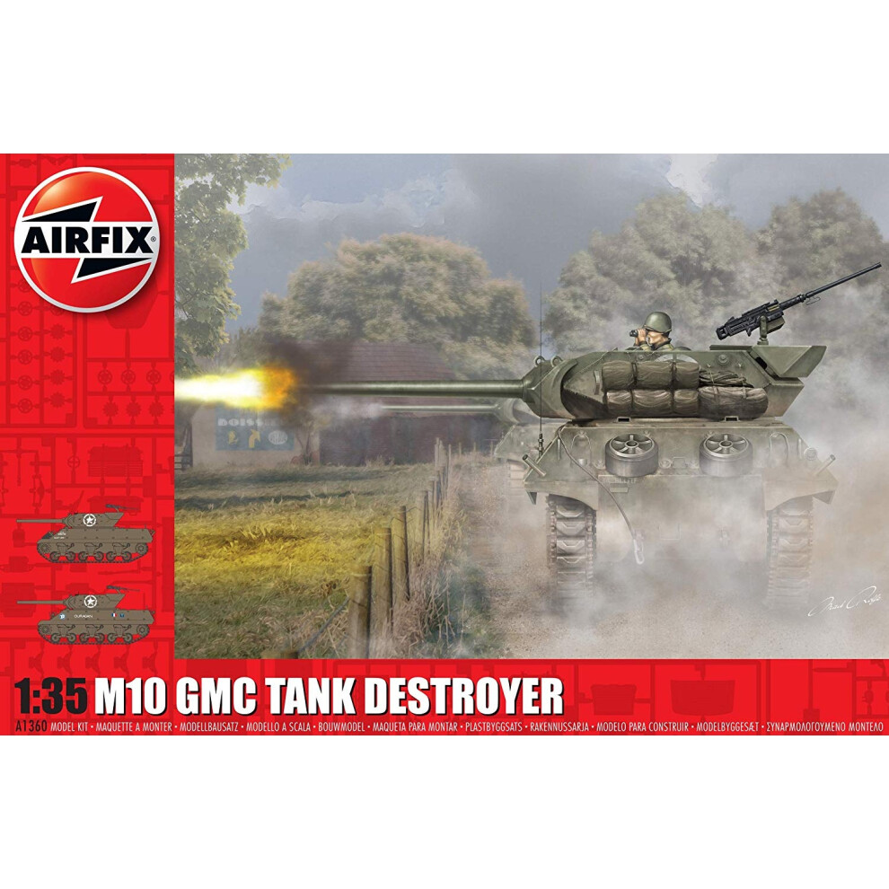 Airfix A1360 1:35 M10 Gmc Tank Destroyer Model Kit