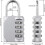 Ensemble de 6 cadenas à combinaison à 4 chiffres - Avec code numérique - Pour clé externe - Avec anse renforcée - Pour école[368] 3