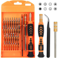 Kit di cacciaviti di precisione di livello professionale, design ergonomico con punte magnetiche sostituibili, strumento di apertura e pinzette