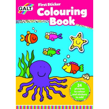 First Sticker Colouring Book