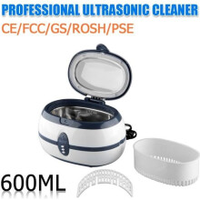 Nettoyeur de bijoux à ultrasons Floureon 600 ml, réservoir automatique pour lunettes, bagues, colliers, prothèses dentaires, montres