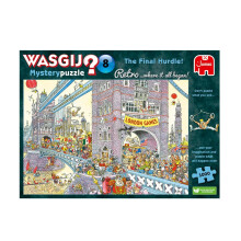 Wasgij Retro Mystery 8 The Final Hurdle | Jigsaw Puzzle For Adults 1000 Pieces | The What Happens Next Jigsaw Puzzle | 68 x 49cm Puzzle | Jumbo