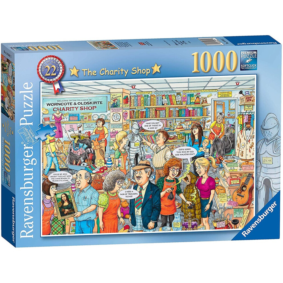 Ravensburger Best Of British - The Charity Shop Jigsaw Puzzle (1000 Pieces)