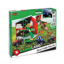Mallette - Multi-Spiel-Set Bburago Spielset für Ställe: Traktor