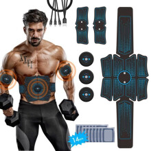 Ceinture abdominale d'électrostimulation musculaire (EMS) pour femmes et hommes