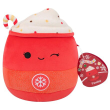 Squishmallows Tinsley the Peppermint Latte Christmas 7.5" Plush Soft Toy