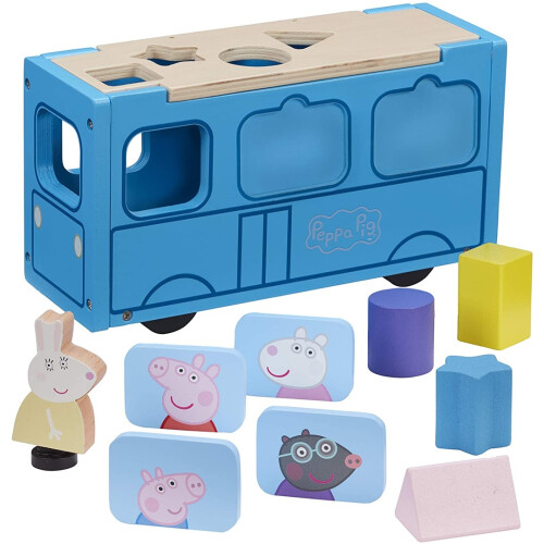Peppa Pig Peppa Pig Wooden School Bus