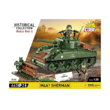 COBI 3126 M4A1 Sherman Tank HC:WWII 1:35 Brick Model 663pcs