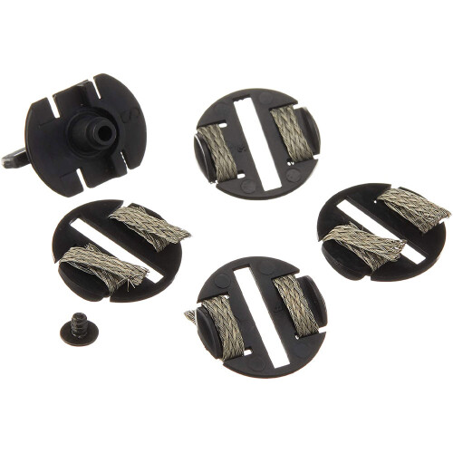 Scalextric Round Guide Blade, 4 Braid Plates, 1 Screw