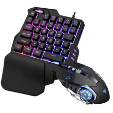 Ensemble clavier et souris gaming ZGEER G30 - 35 touches - Repose-poignets ergonomique - Rétroéclairage LED RGB