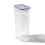 Lock & Lock Square Storage Container, 2.6 L - Clear/Blue 1