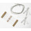 LED Pack Warm White (6) with Resistors & Tinned Wire 1