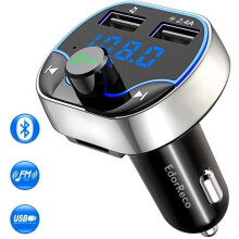 Émetteur FM Bluetooth EdorReco, chargeur de voiture, lecteur MP3, kit émetteur-récepteur radio sans fil