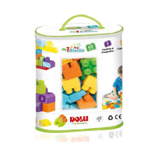 Dolu Big Blocks 60 Pieces Filled Printed Bag Building Multi Colour