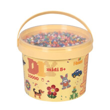 Hama Midi Beads Bucket Approx.10.000 Fuse Beads Mosaic Decoration