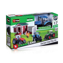 Bburago Farmland Playset Chicken Coop w/Diecast New Holland Tractor B18-31681 - Board Game