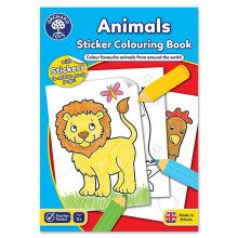 Orchard Toys Animals Sticker Colouring Book - Board Game