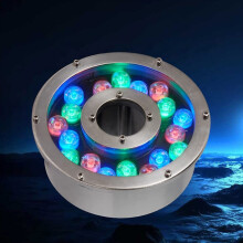 Underwater LED Fountain Light IP68 Waterproof 12V Stainless Steel Pond Lighting for Garden