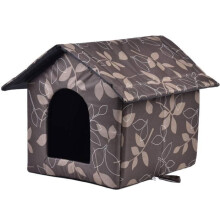 Niche d'extérieur pour chat YZMRBDQC, pliable, imperméable et résistante aux intempéries - S