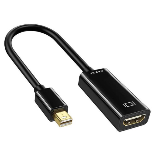 Mini DP to Hdmis Adapter 4K Resolution Plugs And Play-Black
