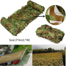 Filet de camouflage militaire 3 m x 4 m pour le camping, la chasse, les militaires et la forêt