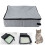 Bac à litière portable pour chat, étanche, robuste, léger et facile à nettoyer, taille S-GUE 1