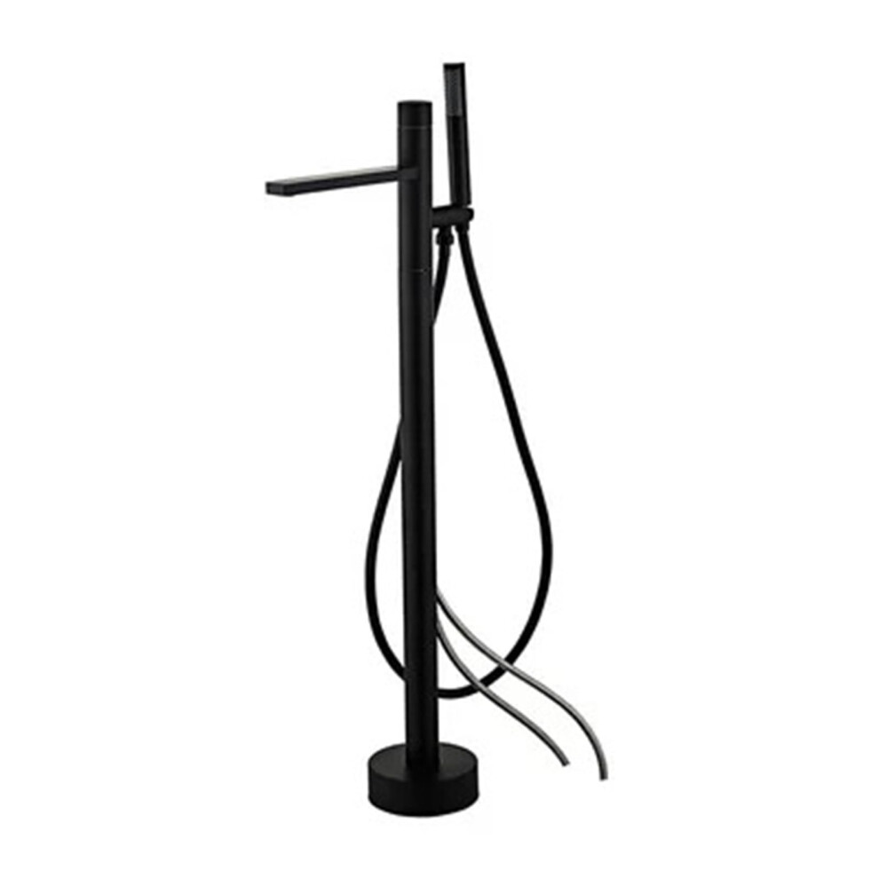 Black Freestanding Bathtub Faucet With Hand Shower, 360 Swivel Spout, Chrome Finish (Style 4) 9001264765927