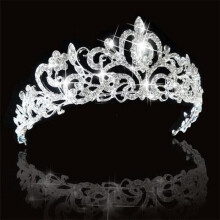 Diadème de mariage, bijoux de mariage, couronne en cristal et strass, bandeau de princesse pour fête