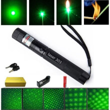 Pointeur laser - Laser de pointe - 303 - 200 mW - Vert - Distance focale réglable