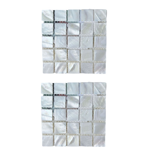 2pcs Heatproof Shell Beverage Coasters Heat Insulation-White M