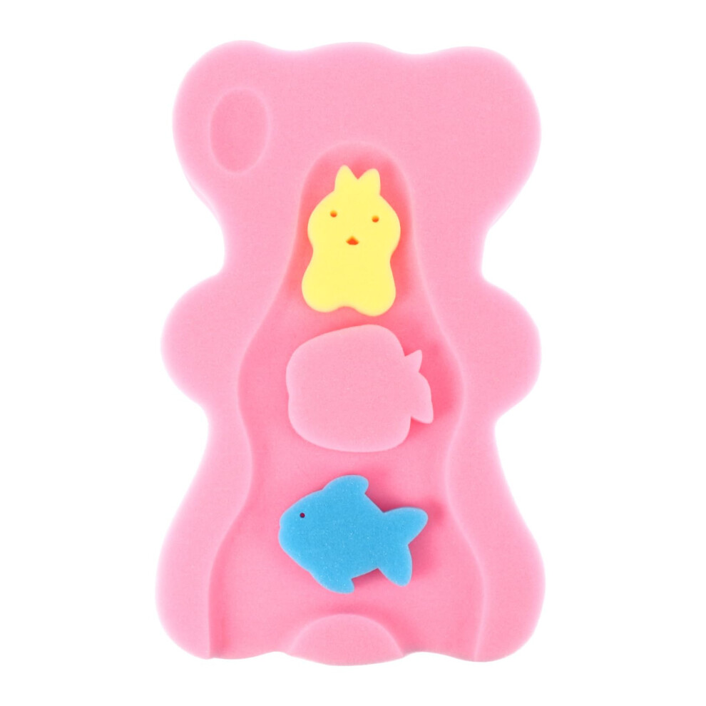 Baby Bath Seat Soft Infant Sponge Cushion with AntiSkid Safety for Newborn Sink or Tub