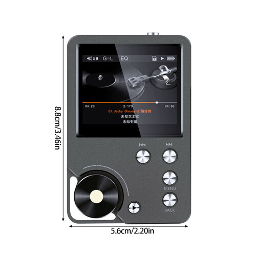 DSD256 HiFi MP3 Player 320x240 Display Fingerprints-No memory 1