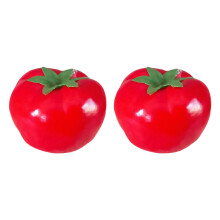 2 stks functionele namaaktomaten hoogwaardige kunstmatige-Rood