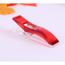 50 pinces en plastique de grande taille pour reliure, couture et loisirs créatifs, 5,6 x 1,2 x 1,8 cm (rouge)