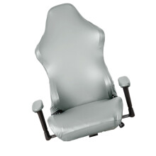 Housses de chaise de jeu en PU extensibles avec-Gris clair