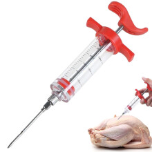 Meat Injector Syringe, Meat Syringe Marinade Syringe Stainless Steel Meat Marinade Injectors Food Marinade Injector Syringes for BBQ Grills Cooking