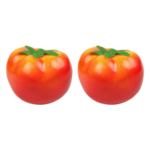 Pack of 2 Foam Tomatoes Display Simulation Tomatoes-Red yellow