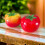 Pack of 2 Foam Tomatoes Display Simulation Tomatoes-Red yellow 5