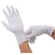 Guantes desechables de nitrilo, protección no estéril con resistencia al desgarro, perfectos para fuerzas del orden y profesionales sanitarios